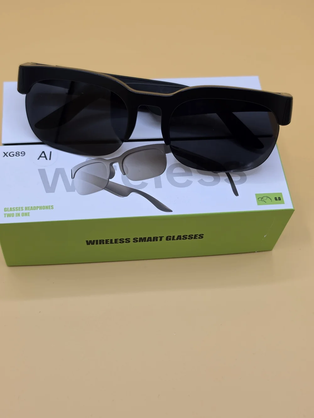 Wireless Smart Glasses - Black